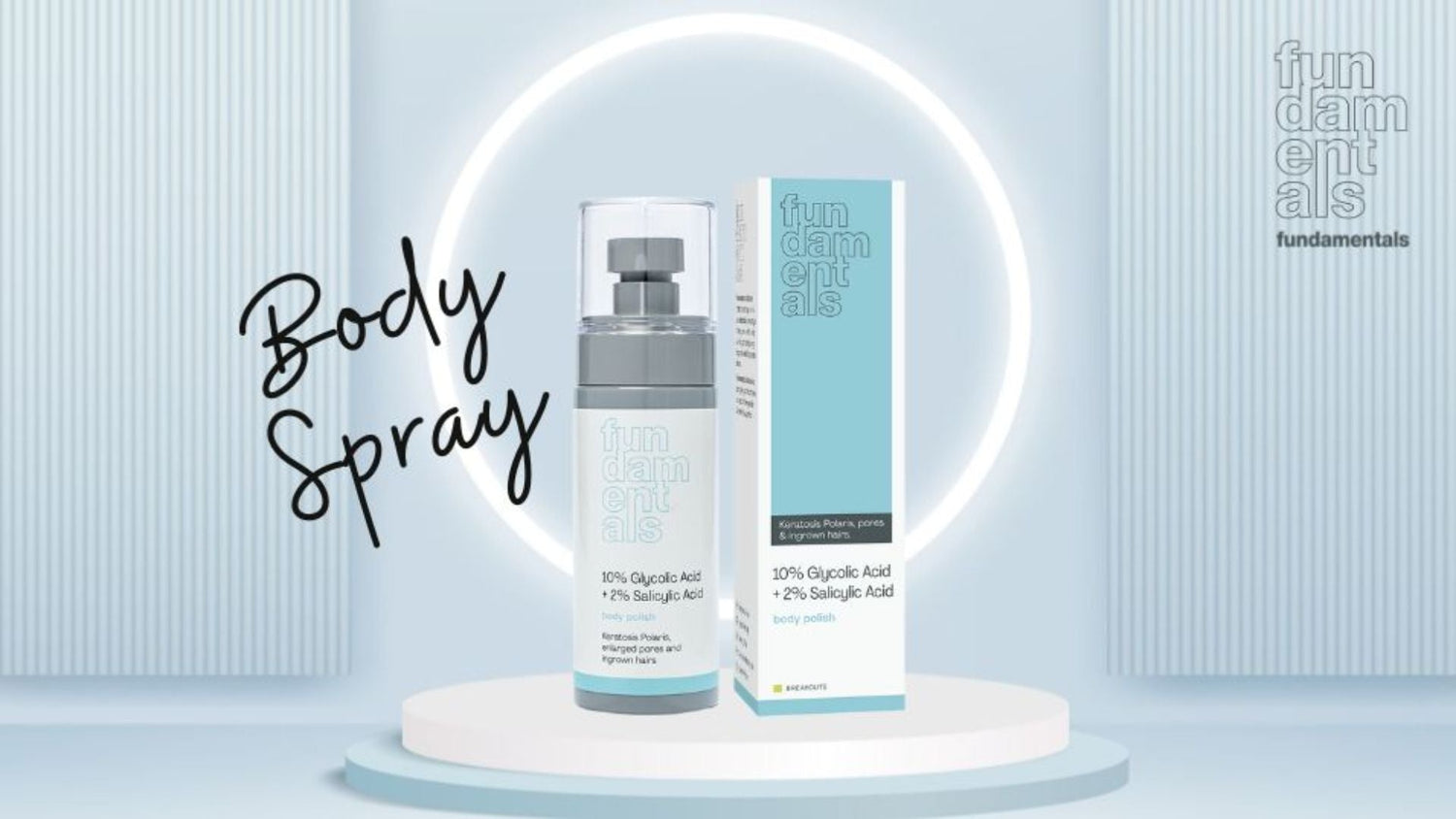 New Exfoliating Body Spray: 10% Glycolic + 2% Salicylic