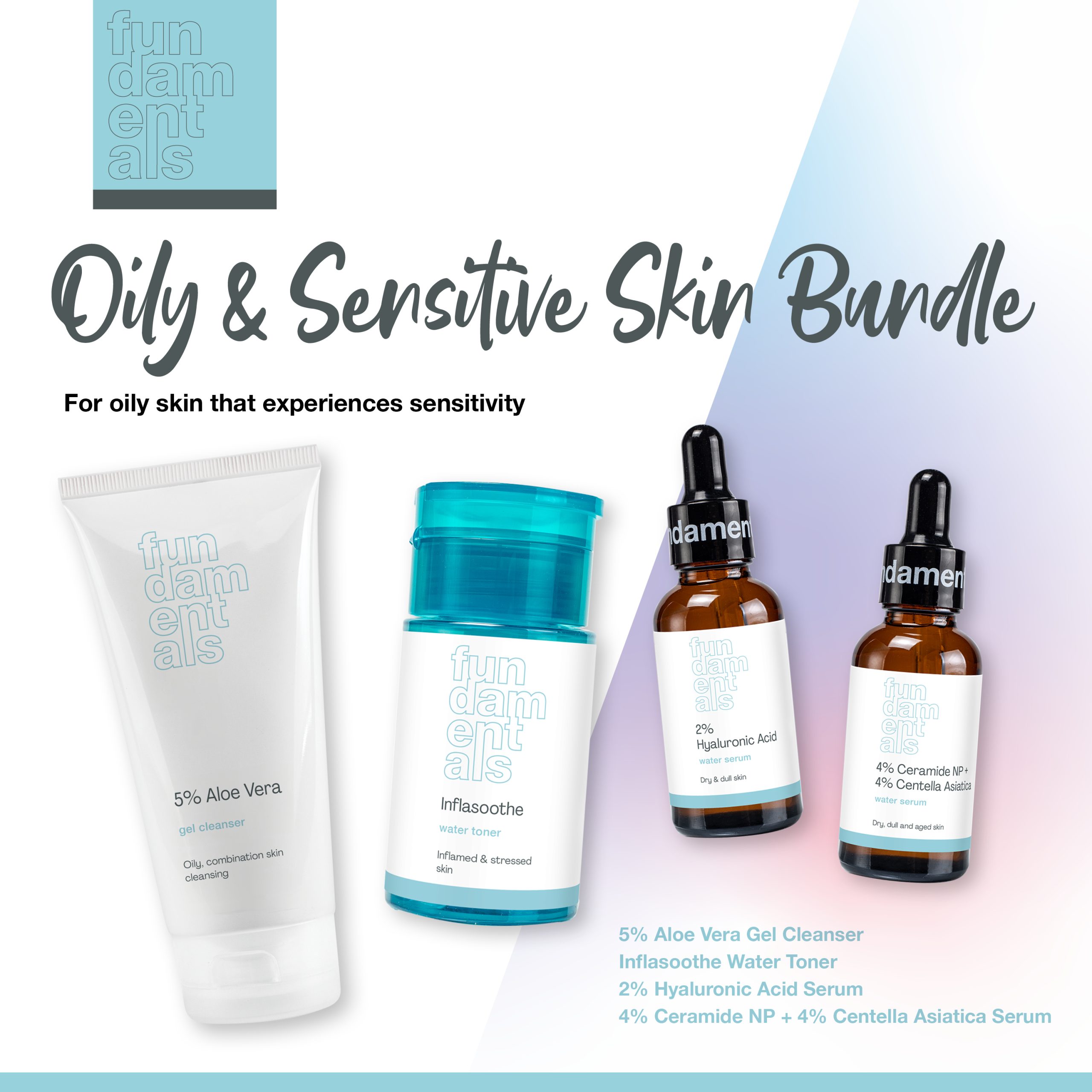 Oily & Sensitive Skin Bundle in South Africa – Fundamentals
