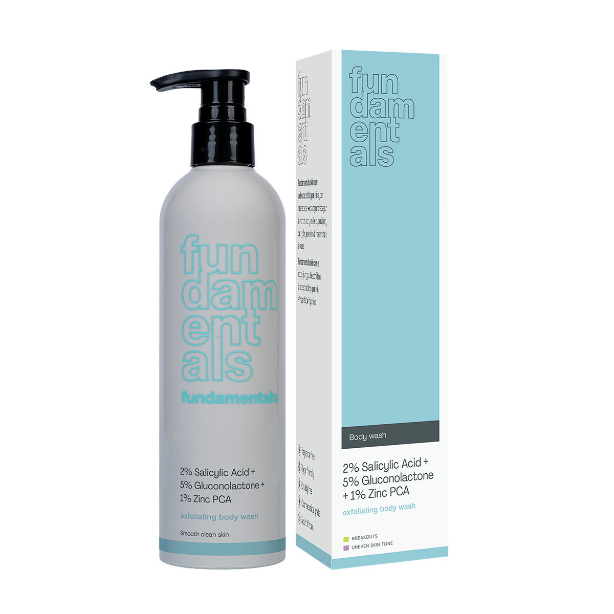 2% Salicylic Acid + 5% Gluconolactone + 1% Zinc PCA - Body Wash