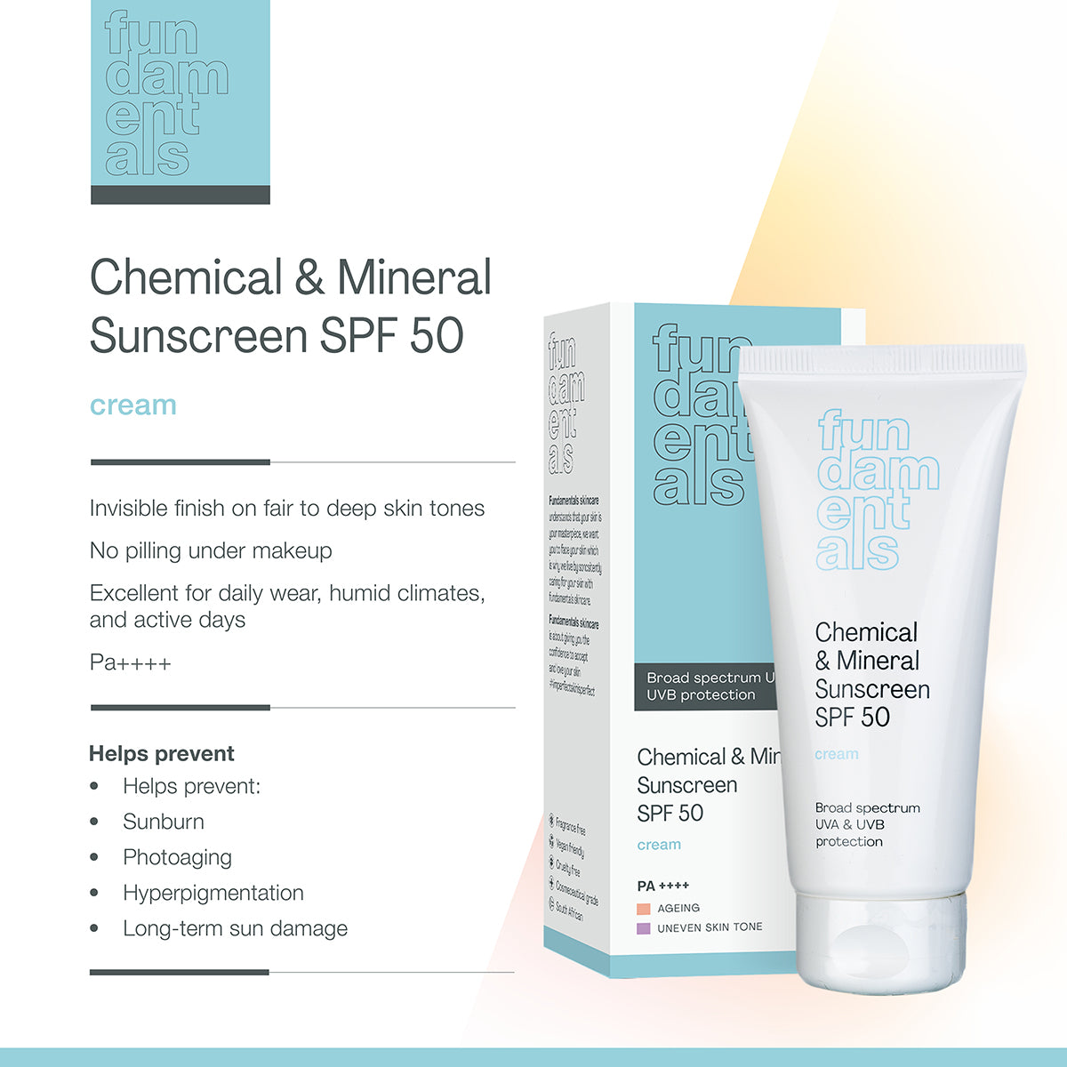 Chemical and Mineral SPF50 - 50ml