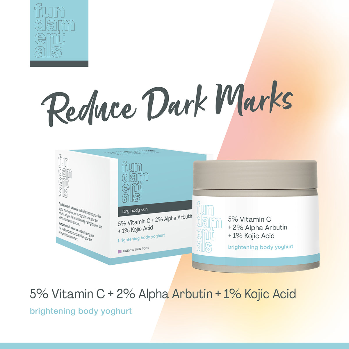 2% Alpha Arbutin + 5% Ascorbic Acid + 1% Kojic Acid – Brightening Body Yoghurt