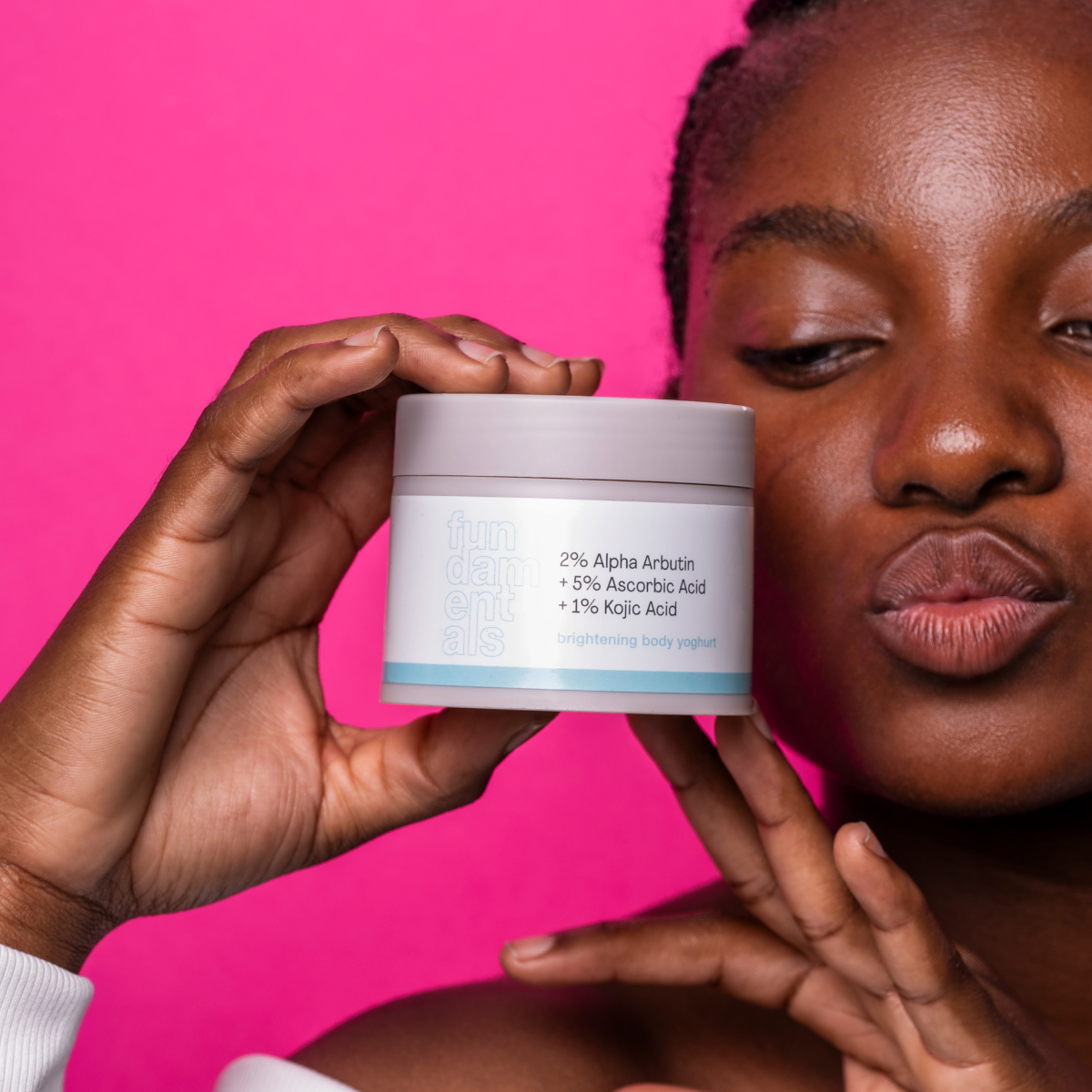 2% Alpha Arbutin + 5% Ascorbic Acid + 1% Kojic Acid – Brightening Body Yoghurt