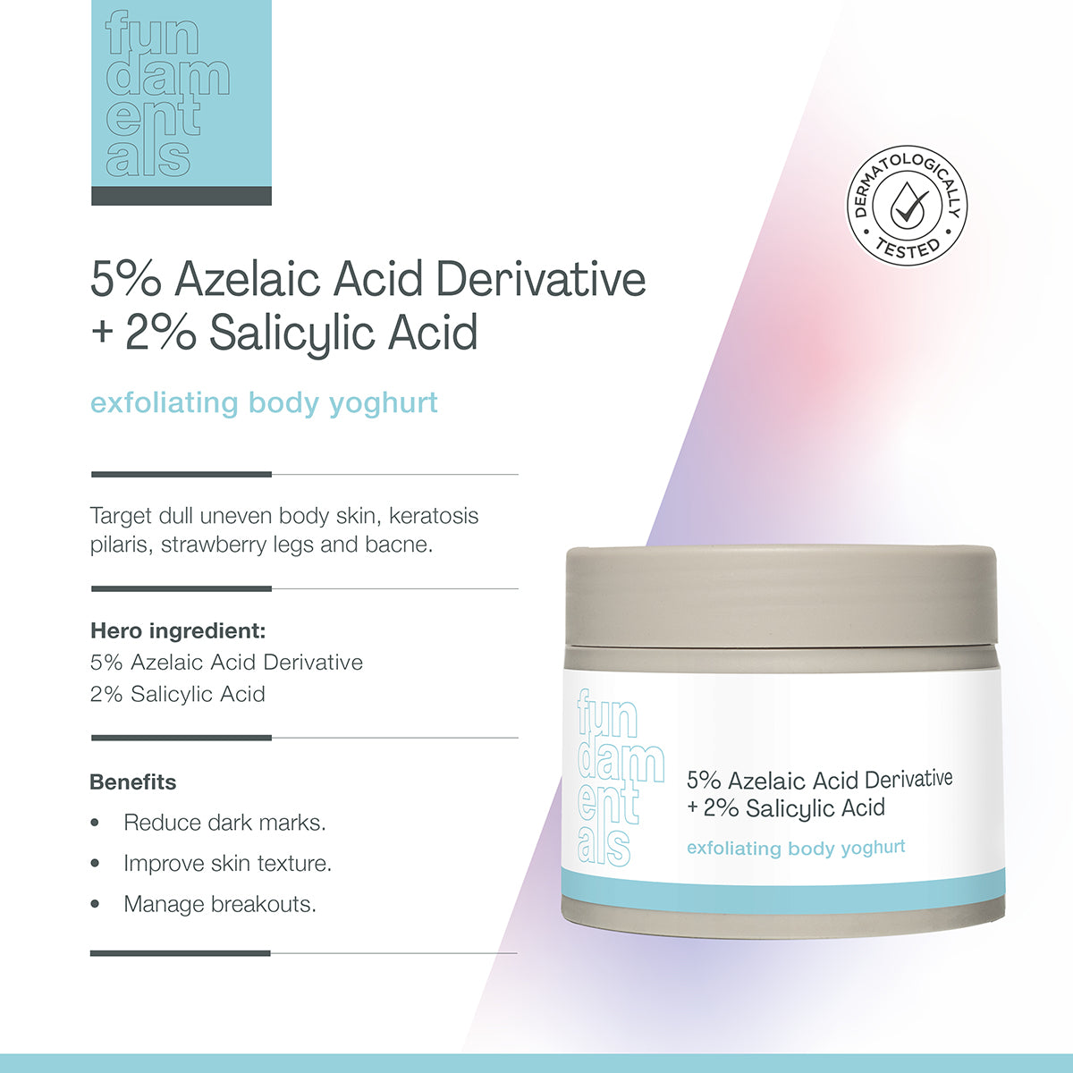 5% Azelaic Acid + 2% Salicylic Acid - Exfoliating Body Yoghurt