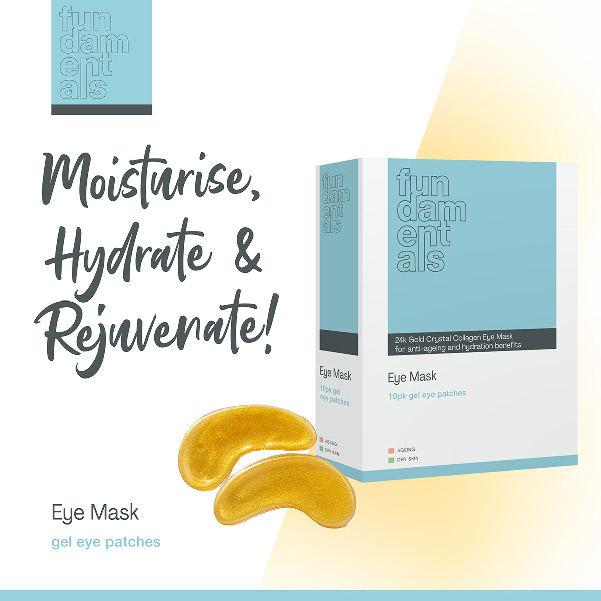 24K Gold Crystal Collagen Eye Mask