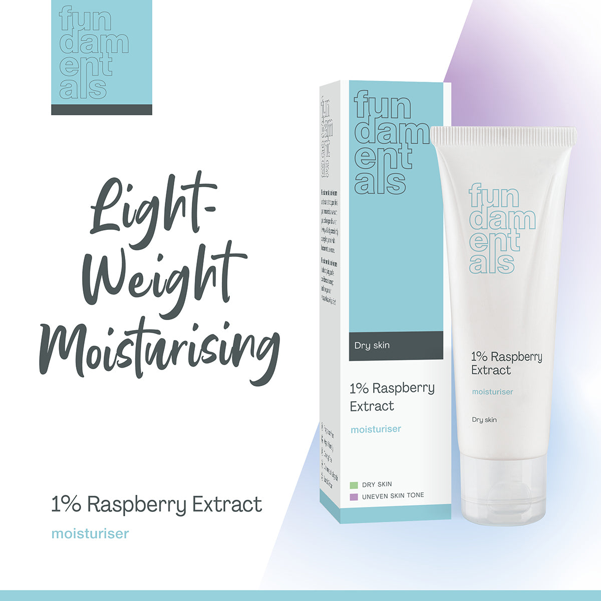 1% Raspberry Extract Moisturiser – Antioxidant – Fundamentals